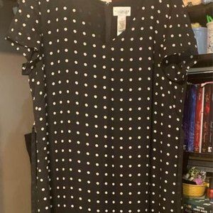 WOMEN'S LINED POLKA DOT DRESS SIZE 16